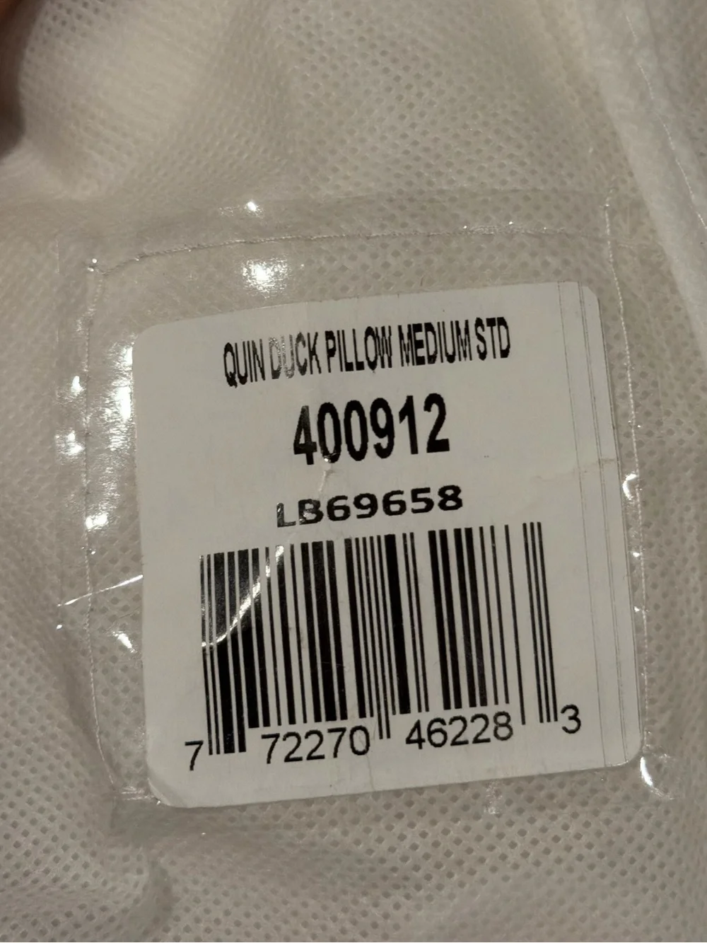 NWT QUINCE Premium Down Pillow Standard Medium Firmness